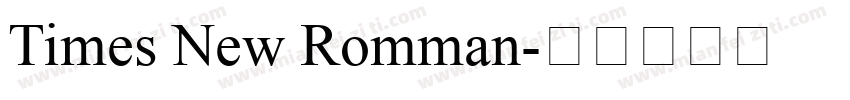 Times New Romman字体转换